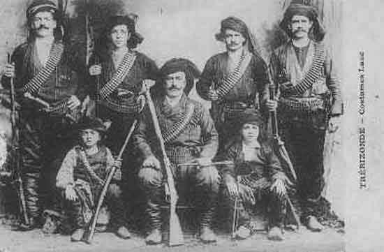 Pontic Greek men in traditional costume